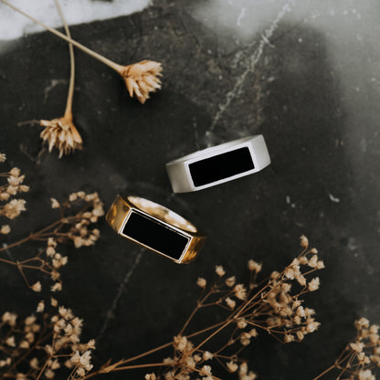 Rectangle Top Signet Ring