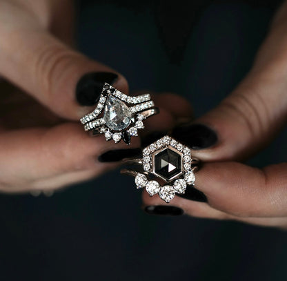 Black and Gold Rings