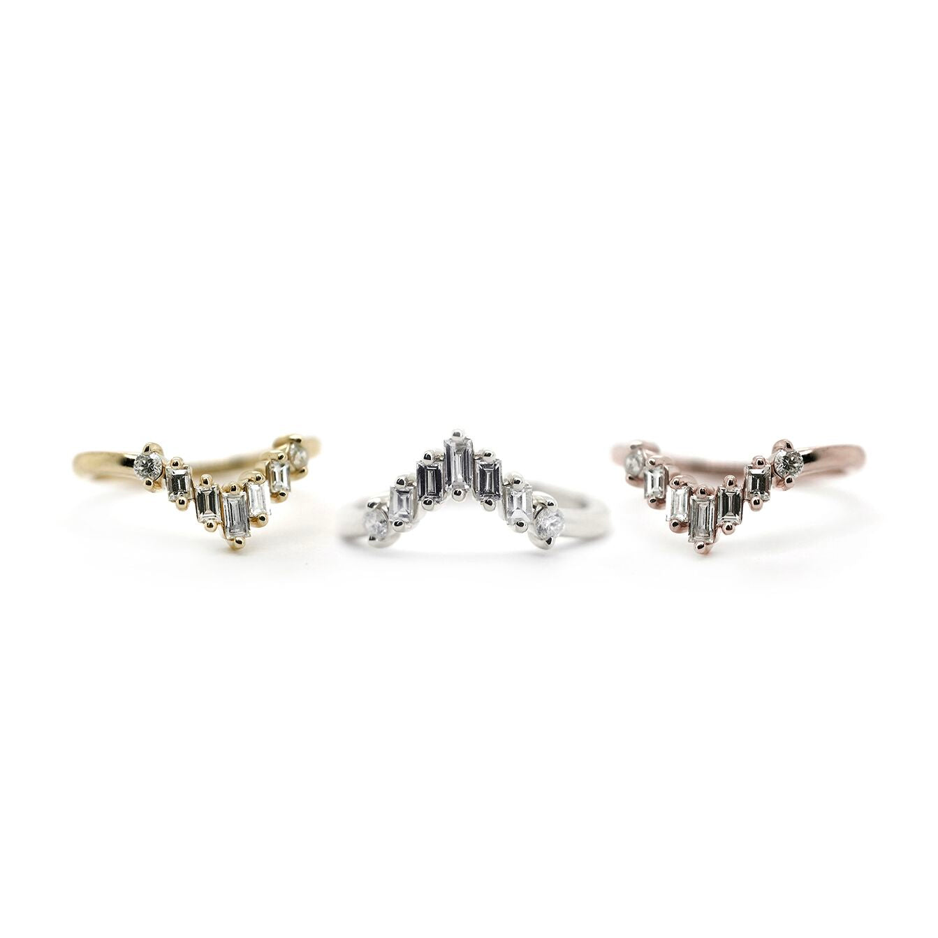 Pyramid Diamond Stacking Band - Honey And Goldies